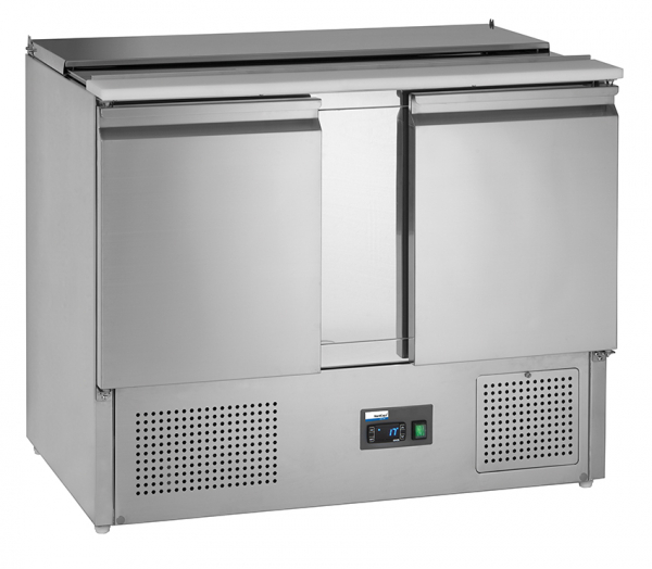 COOL-LINE Saladette SL10, 1045 x 700 x 877 mm, mit 2 Türen